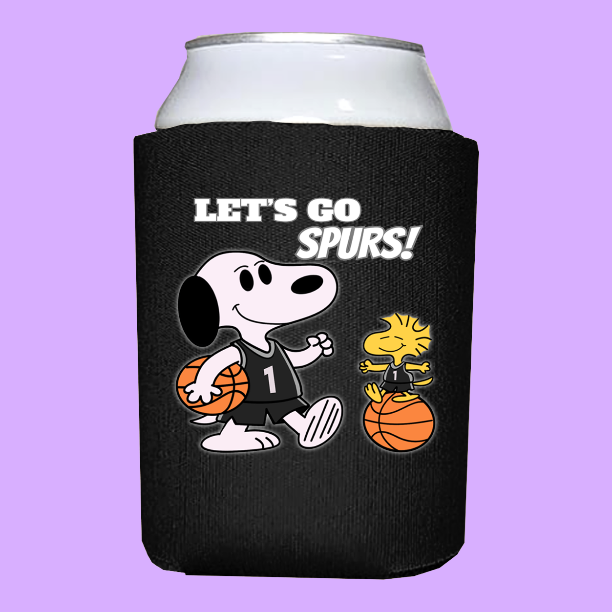 Beagle San Antonio Basketball Koozie