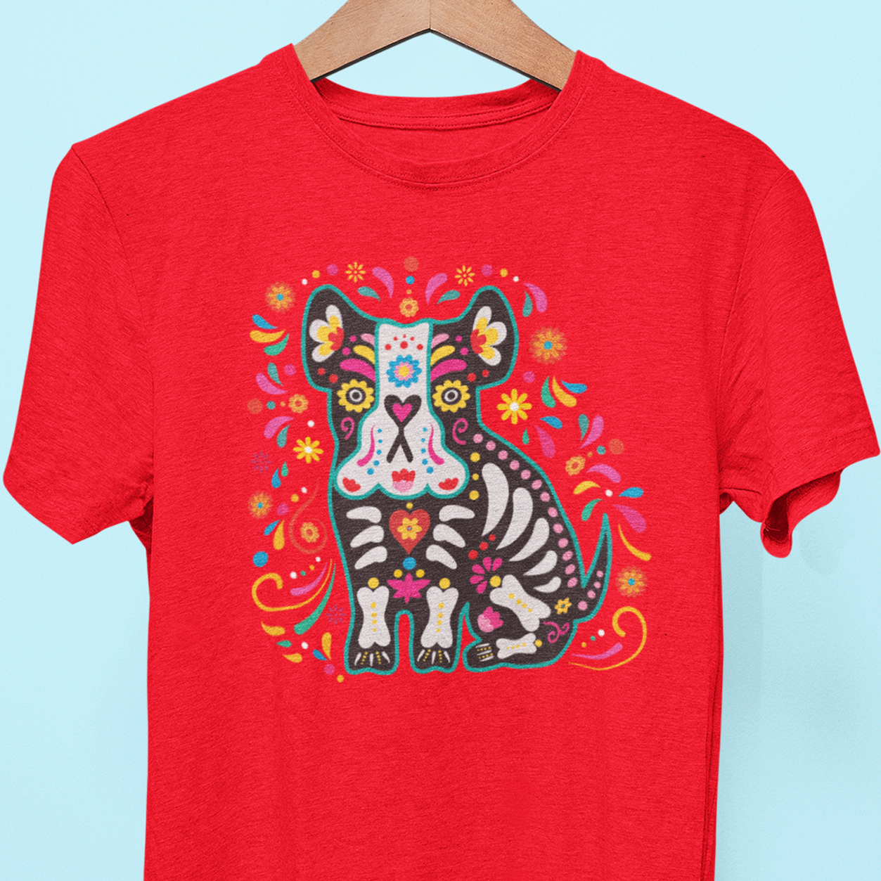 "Frenchie Dia de Muertos" Tee