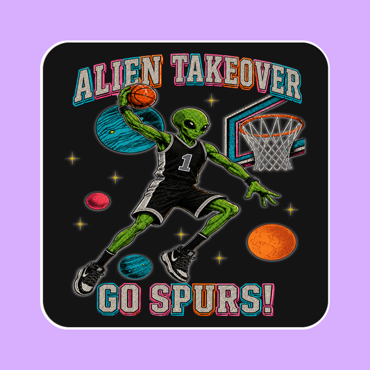 Alien Takeover San Antonio Basketball Coaster