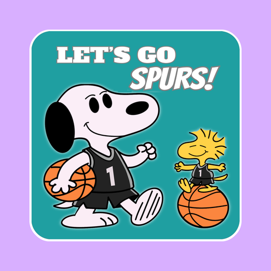 Beagle San Antonio Basketball Coaster