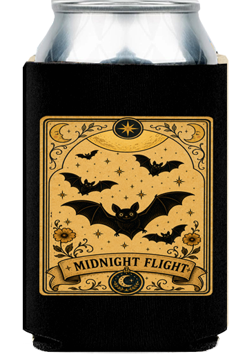Moonlit Collection Bats Koozie
