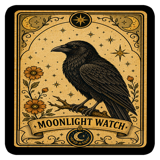 Moonlit Collection Raven Coaster