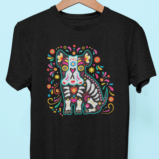 "Frenchie Dia de Muertos" Tee