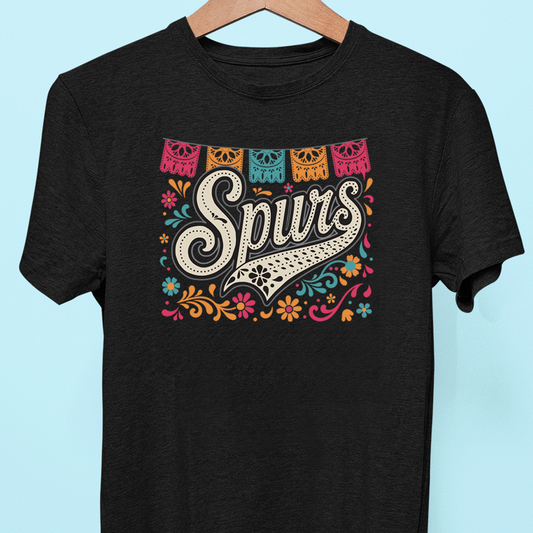 Papel Picado San Antonio Basketball Tee