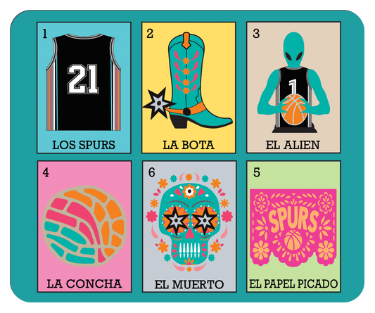 Loteria San Antonio Basketball Mousepad