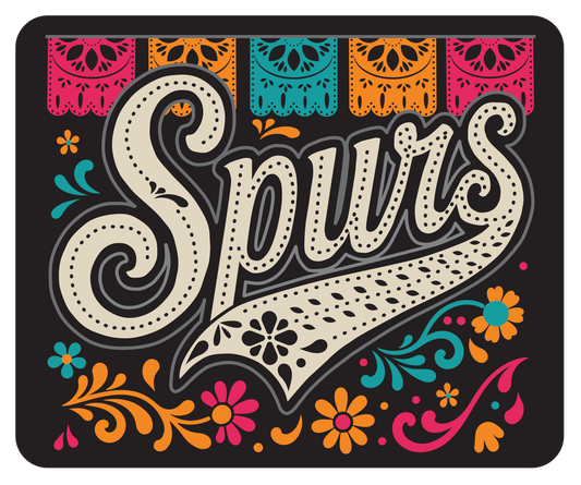 Papel Picado San Antonio Basketball Mousepad