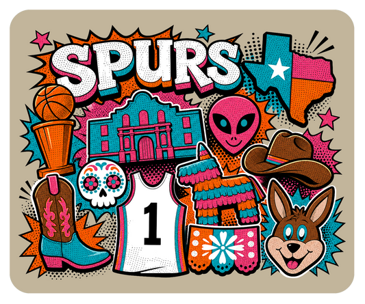Popart San Antonio Basketball Mousepad