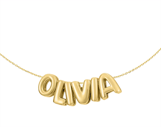 Bubble Letter Necklace